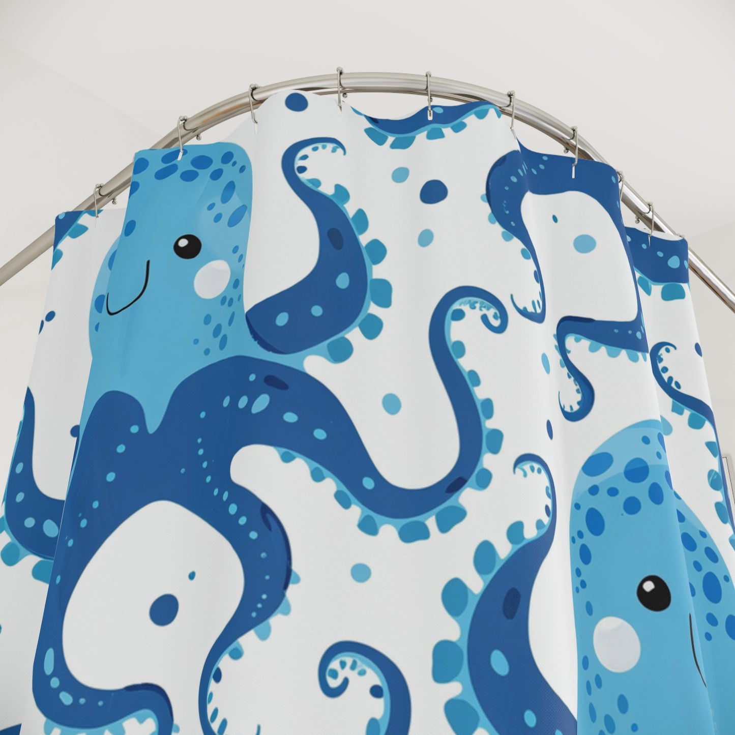 Happy Kraken Shower Curtain