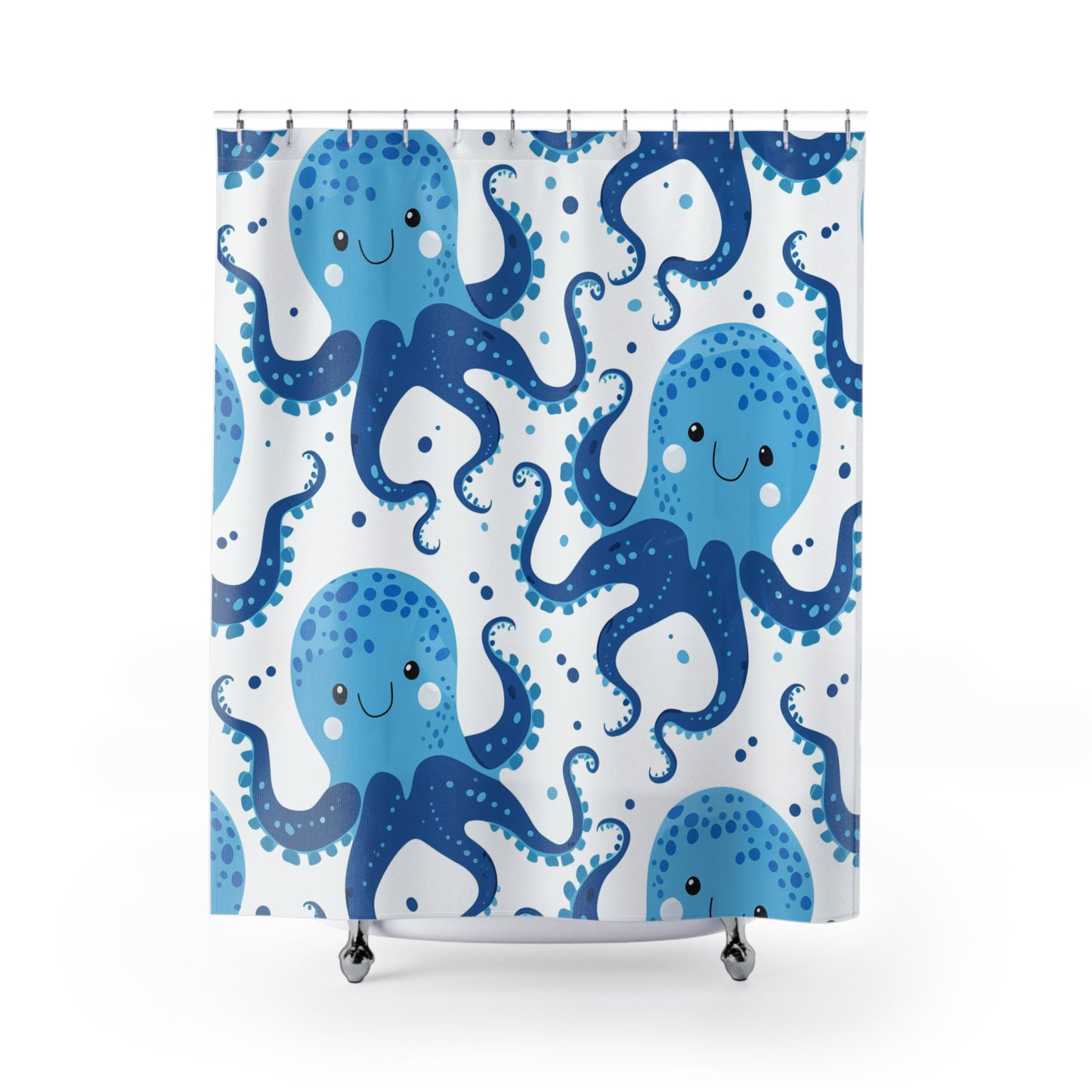 Happy Kraken Shower Curtain