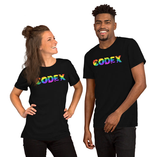 Codex Rainbow Logo Uni-sex T-shirt!